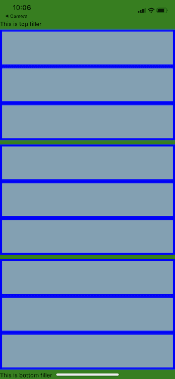 Each row split into 3 cards, aligned vertically
